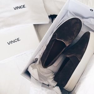 VINCE SUEDE AND LEATHER SHOES